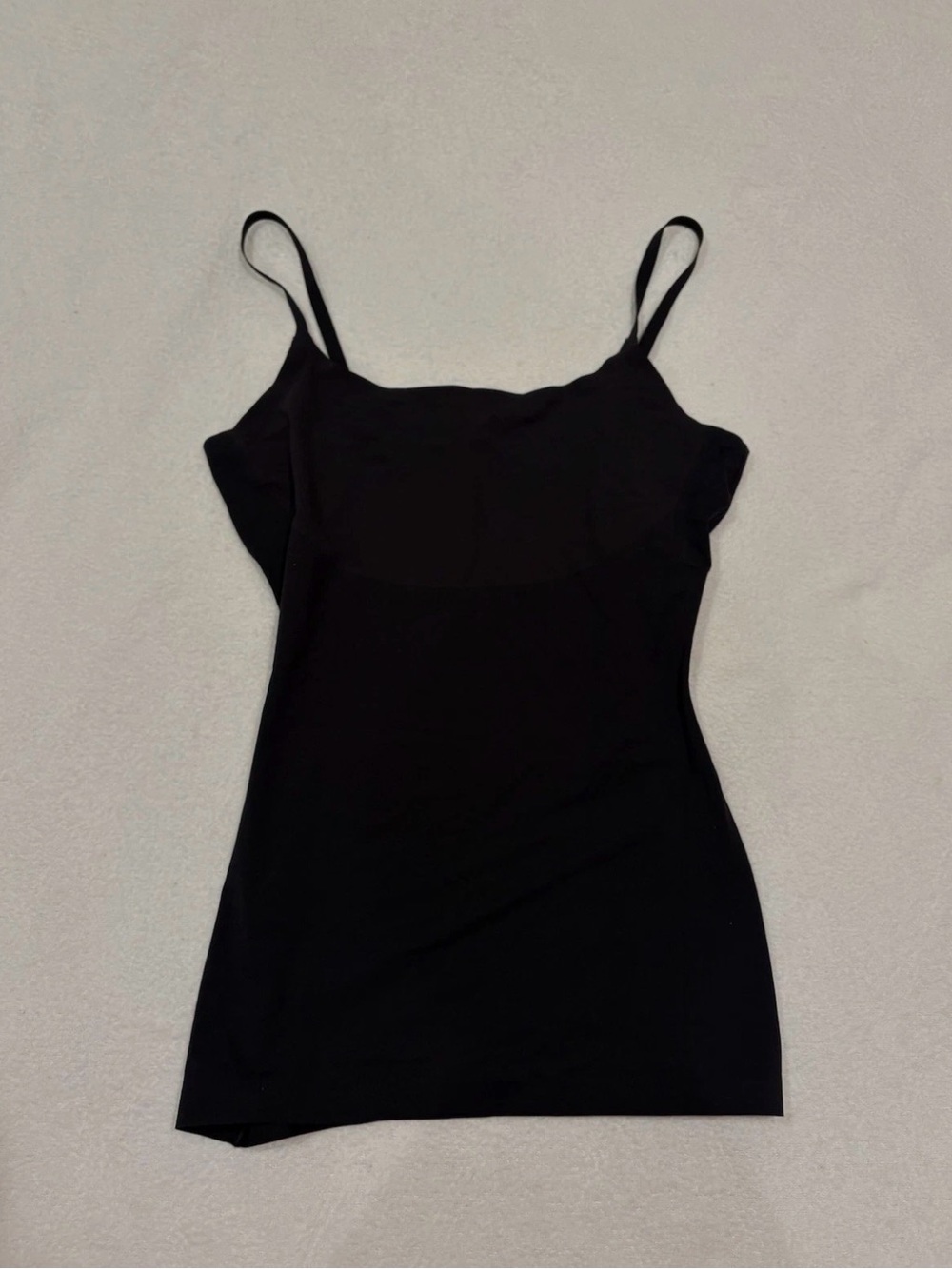 SPANX Black Slim Spaghetti-Strap Cami Size Medium Shape wear Top
